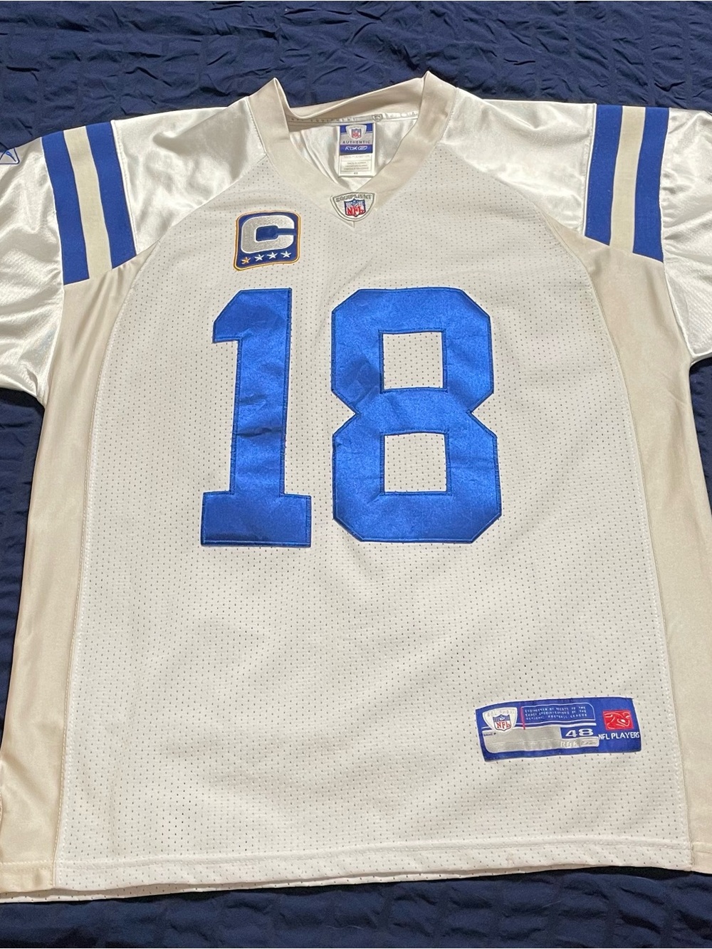 Indianapolis Colts White Peyton Manning Football Jersey Stitched Men's